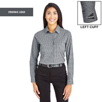 CROMAX LADIES PERFORMANCE TONAL MINI CHECK SHIRT