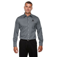 MEN'S SOLID STRETCH TWILL SHIRT - TALL