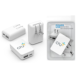 POWER USB - 20 WATT TRAVEL PLUG WITH DUAL PORTS
