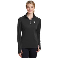 SPORT-TEK LADIES SPORT-WICK TEXTURED 1/4 ZIP