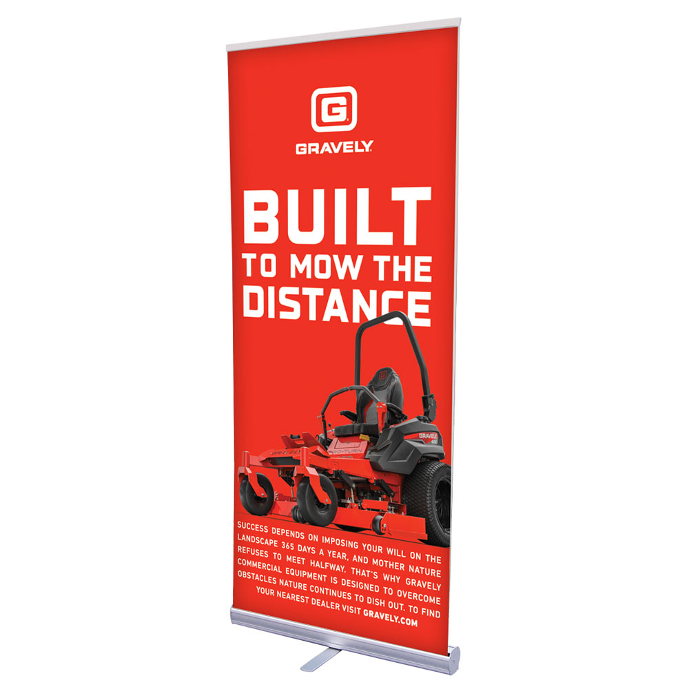 36'' RETRACTOR (NO CURL HYBRID MEDIA) BANNER KIT