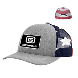 RICHARDSON TRUCKER CAP WITH STARS AND STRIPES - st