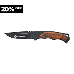 SMITH & WESSON WOOD HANDLE FOLDER KNIFE