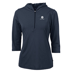CB VIRTUE ECO PIQUE 1/2 ZIP HOODIE