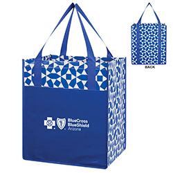Large Geometric Grocery Tote