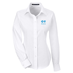 Devon & Jones Women's Solid Woven Shirt