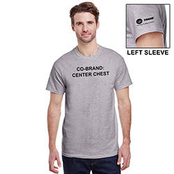 T-SHIRT, BASIC GRAY WITH CO-BRAND