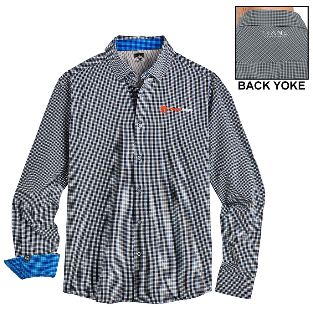TS MEN'S DRESS SHIRT - MICROPLAID