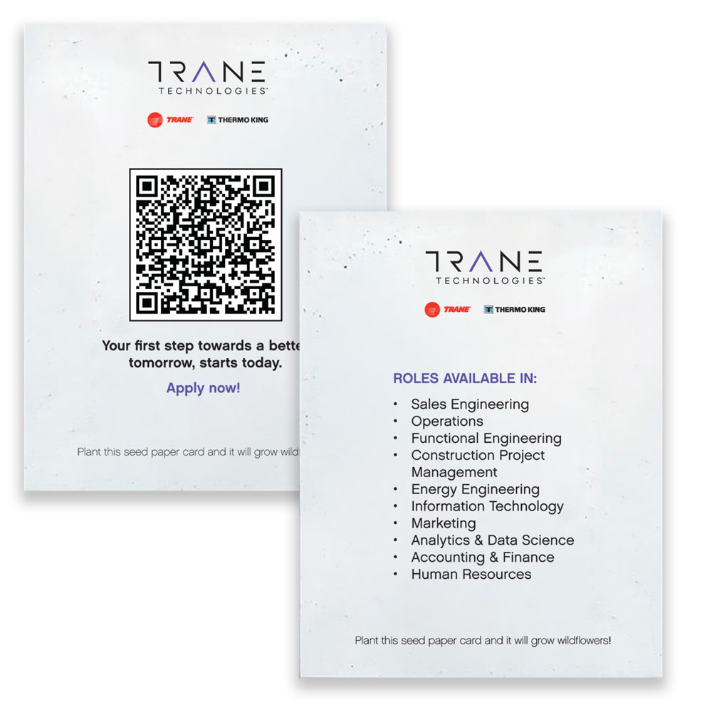 SEED PAPER RECRUITING CARDS