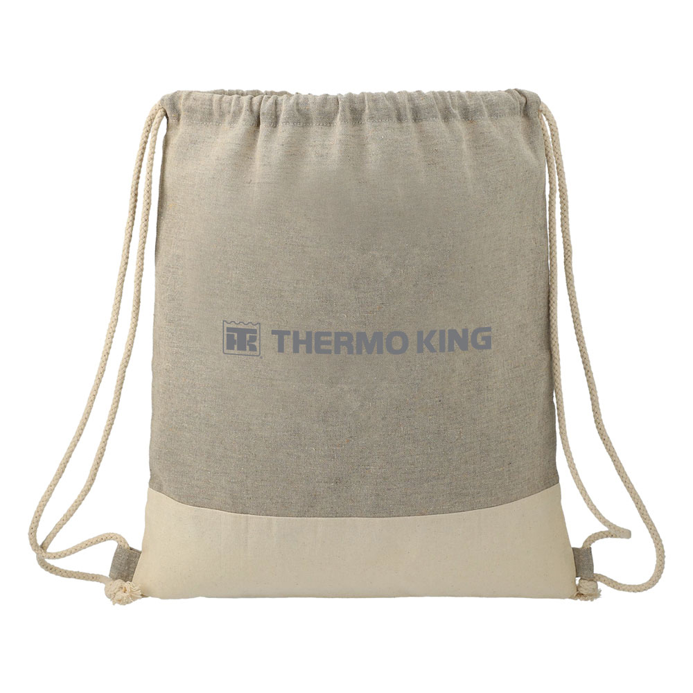 TK RECYCLED COTTON DRAWSTRING BAG 